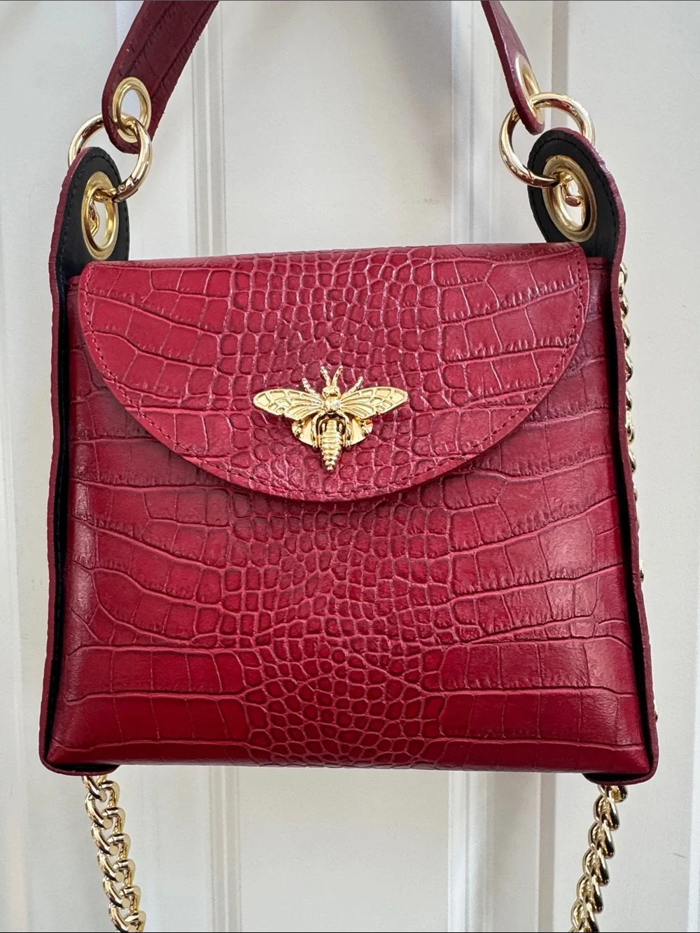 Persaman New York structured croc